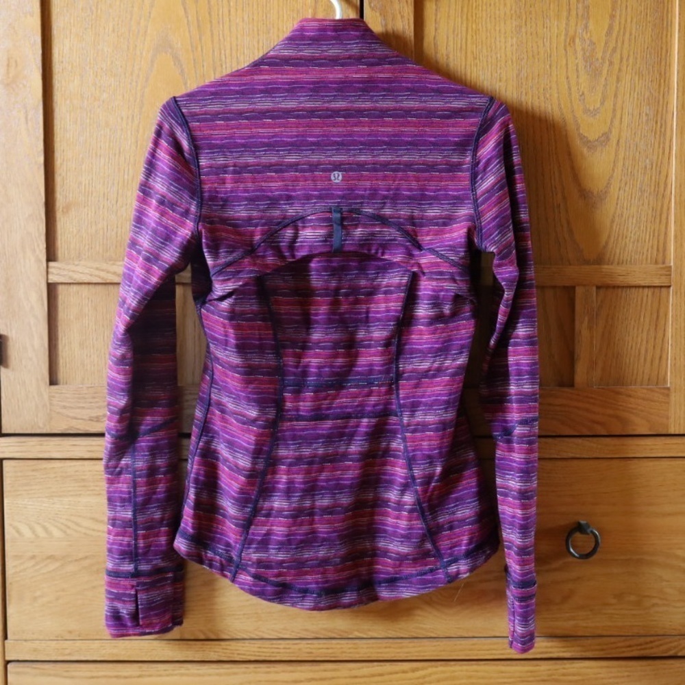 Lululemon Define Jacket in Space Dye Twist Regal Plum Alarming Womens Size 6 - Picture 7 of 11